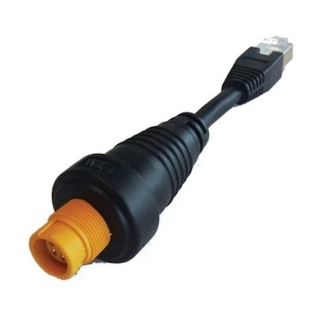 Simrad , Rj45-Yellow Round Ethernet Adapter Cable Rj45M / 5Pinf SIM000-11246-001